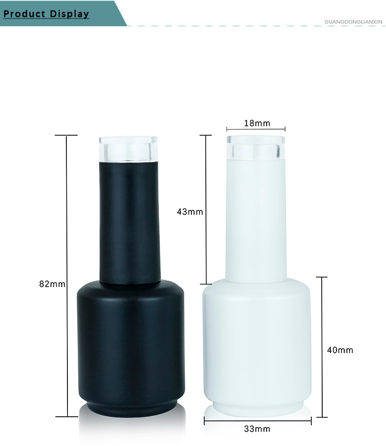 Custom Color Spray Round 15ml Empty Glass Nail Polish Bottle