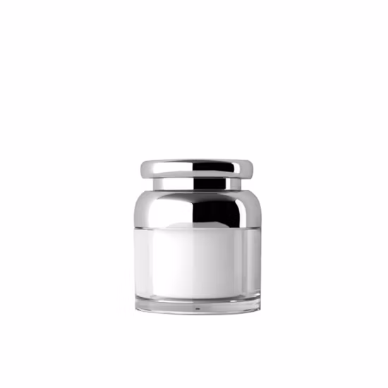 30ml/50ml/100ml Acrylic Silver Dome Cream Bottle for Personal Care